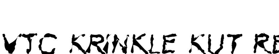 VTC Krinkle Kut Regular Font Download Free